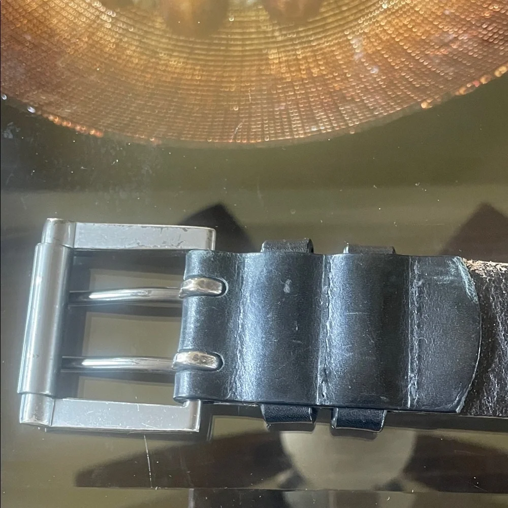 Levi's Classic Black Leather Belt Size 36